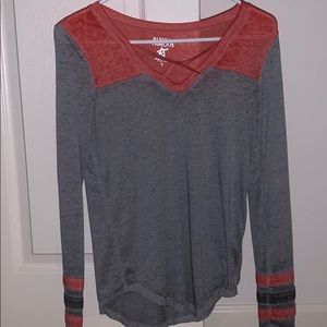 Gray and orange shirt